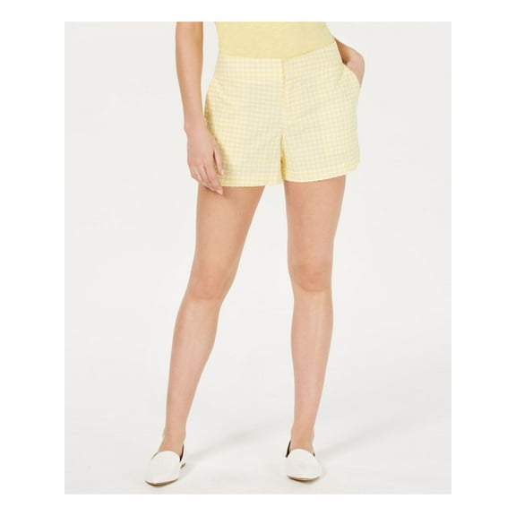 Maison Jules Womens Gingham Pocket Shorts