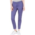 thumbnail image 1 of Maison Jules Womens Lou Lou Mid Rise Cuffed Ankle Pants Blue 6, 1 of 2