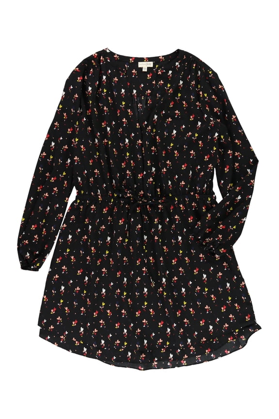 Womens Patterned Fit & Flare Dress