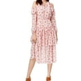 thumbnail image 1 of Maison Jules Womens Printed Flounce Dress, 1 of 1