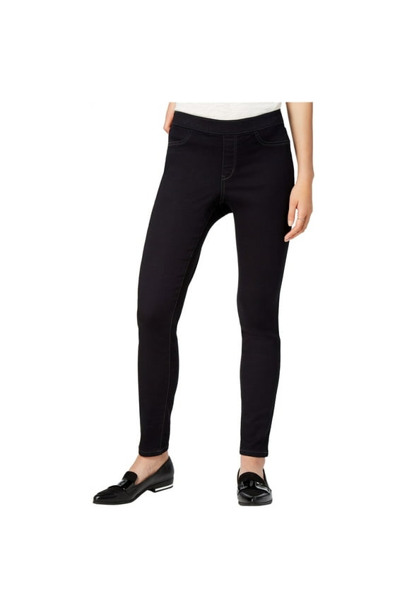 $49 Womens New 1043 Black Mid-rise Skinny Jeggings XS B+B