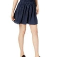 thumbnail image 1 of Maison Jules Women's Polka Dot Pull On Mini Skirt Navy Size Extra Large, 1 of 2