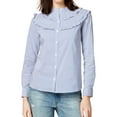 thumbnail image 1 of Maison Jules Womens Ruffled Button Up Shirt, 1 of 2