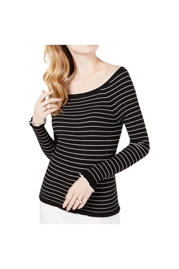 Womens Striped Pullover Sweater