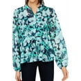 thumbnail image 1 of Maison Jules Womens Tie Waist Pullover Blouse, 1 of 2