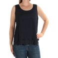 thumbnail image 1 of Maison Jules Womens Tiered Cutout Knit Blouse, 1 of 2