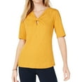 thumbnail image 1 of Maison Jules Womens Twisted Basic T-Shirt, 1 of 2