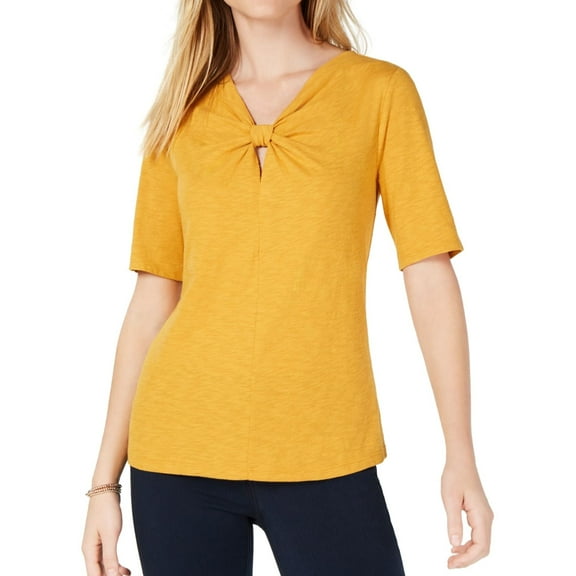Maison Jules Womens Twisted Basic T-Shirt