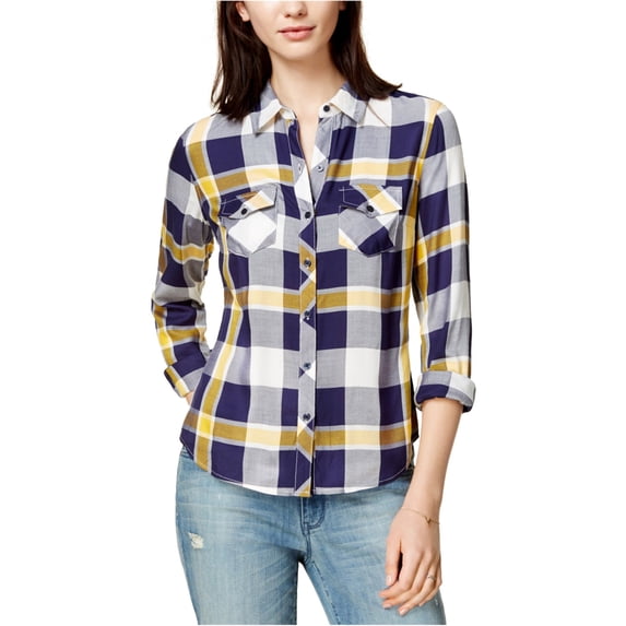 Maison Jules Womens Utility Button Up Shirt