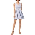 thumbnail image 1 of Maison Jules Womens Wrap Bodice Fit & Flare Dress, 1 of 4