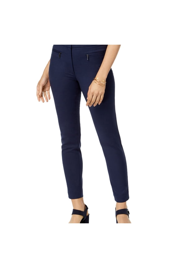 Womens Zip Pocket Casual Trouser Pants