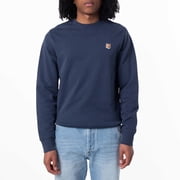 Maison Kitsun  Male Fox Head Patch Regular Sweatshirt Blue Sizes standard S-7XL