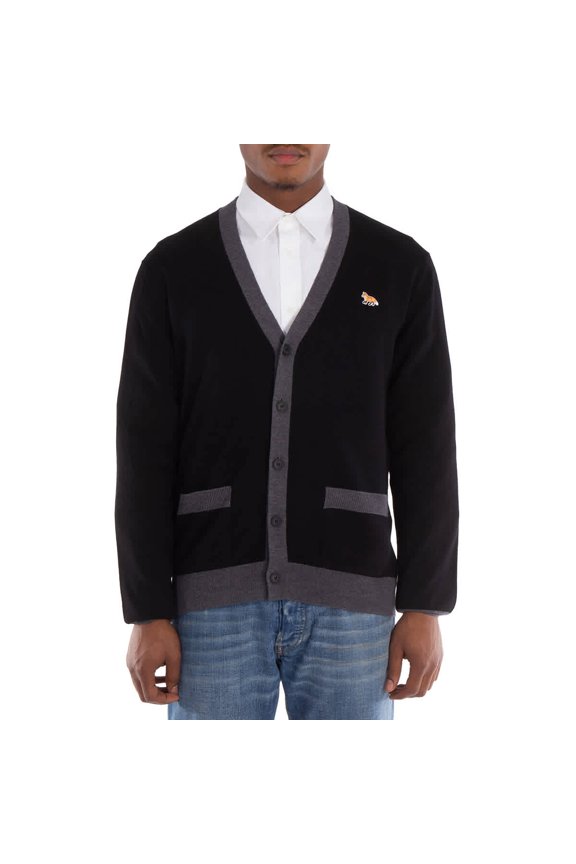 Baby Fox Patch Cardigan, Size Medium