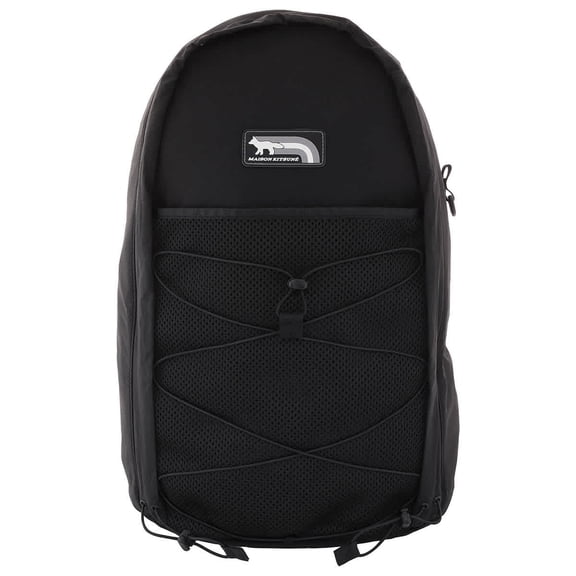 Maison Kitsune Black Flash Fox Nylon Backpack