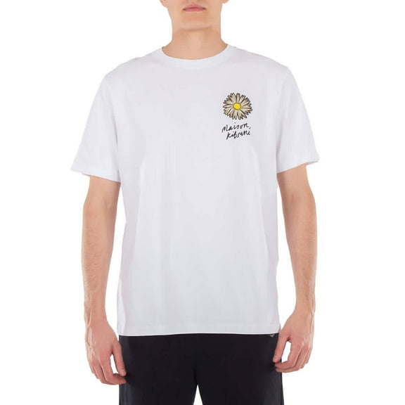 Maison Kitsune Floating Flower Cotton T-Shirt, Size Large