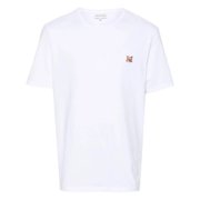 Maison Kitsune Fox Head Patch Cotton T-Shirt, Size X-Small