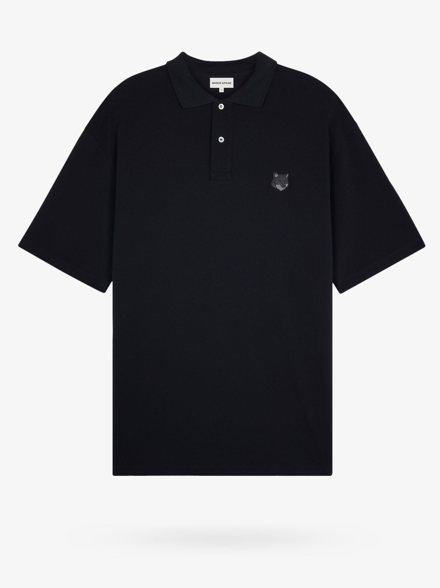 Maison Kitsune Man Polo Shirt Man Black Polo Shirts