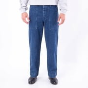 Maison Kitsune Profile Fox Embroidered Workwear Jeans, Size 30