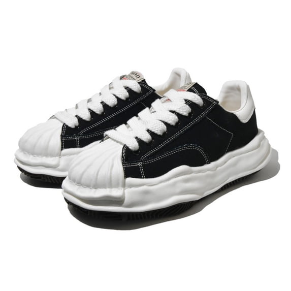 Maison MIHARA Inspired Unisex Dissolving Sole Sneakers, Thick Platform Casual Shoes, Low-Top Streetwear Footwear with Air Cushion for Men Women Daily Commute