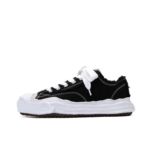 Maison MIHARA YASUHIRO Hank OG Sole Canvas Low Frayed Black