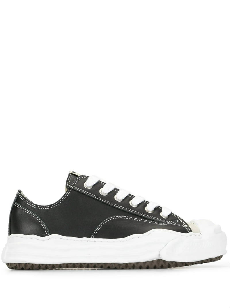 Maison MIHARA YASUHIRO MMY Shoes Black Leather low-top lace-up