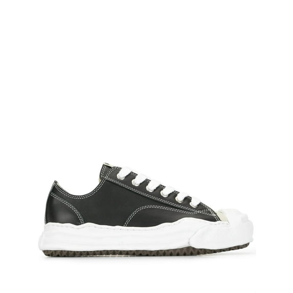 Maison MIHARA YASUHIRO MMY Shoes Black Leather low-top lace-up sneakers