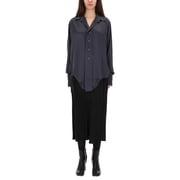 Maison Margiela Asymmetrical Hem Collared Long-Sleeve Shirt Womens