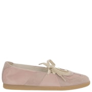 Maison Margiela Ballerina Flats With Round Toe And Front Lacing Neutrals Womens