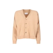 Maison Margiela "Four Stitches" Wool Cardigan   Beige Womens