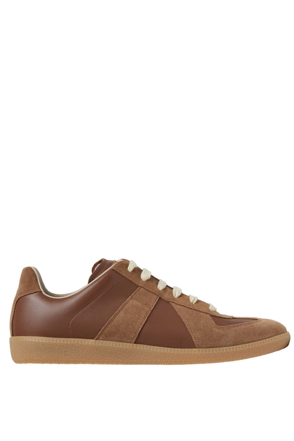 Low-Top Sneakers In Nappa Leather Brown (Men's)