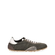 Maison Margiela Dark Olive Sprinters Suede Sneakers Grey Mens