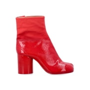 Maison Margiela Tabi Boot Patent Glossy Boots Red Womens