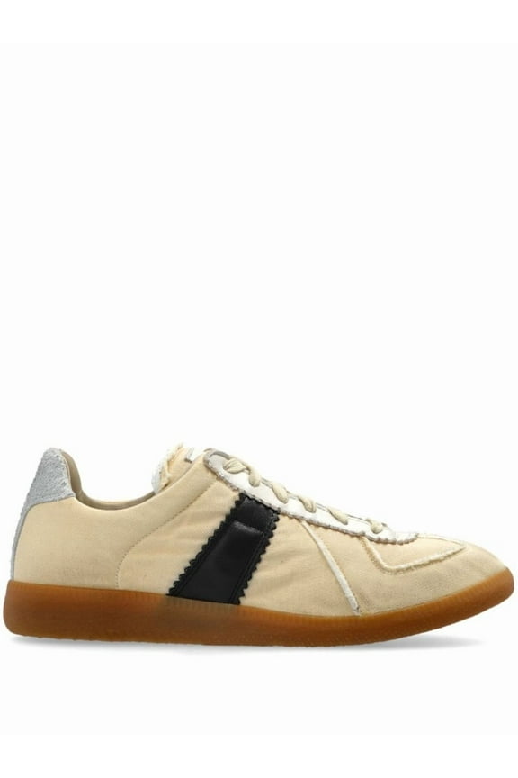 Beige Suede/Leather Blend 'Replica' Sneakers Neutrals (Women's)
