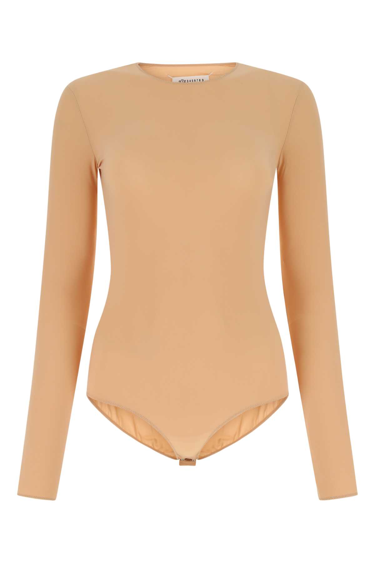 Maison Margiela Woman Skin Pink Stretch Nylon Bodysuit