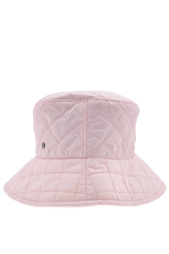 Ladies Pink Angele Quilted Bucket Hat, Size Large