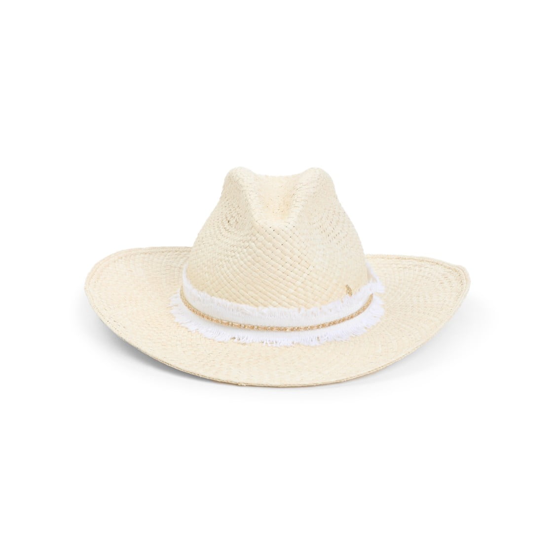 ハット Maison Michel Nude Brimmed Hat With Delicate Fringe Detail Maison Michel Women's Nude Brimmed Hat With Delicate Fringe