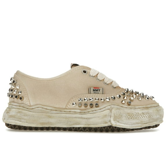 Maison Mihara Yasuhiro Men's Baker OG Sole Studded Canvas Low White Shoes, from StockX