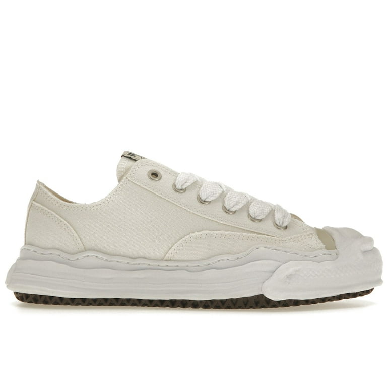 Maison Mihara Yasuhiro Men's Hank OG Sole Canvas Low White Shoes Maison Mihara Yasuhiro Men's Hank OG Sole Canvas Low White Shoes