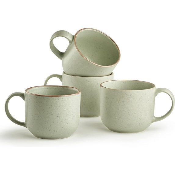 Maison Neuve Riverside Collection 19 oz Ceramic Stoneware Mug Set of 4