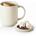 thumbnail image 1 of Maison Neuve Riverside Jumbo Ceramic Coffee Mug with Lid Coaster, 27 fl oz, White, 1 of 8
