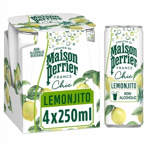 Maison Perrier Chic Lemonjito 4 x 250ml, British Import (Pack of 2)