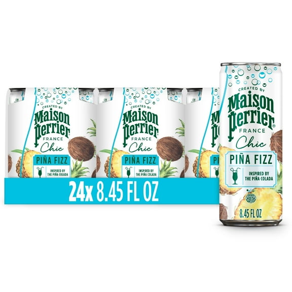 Maison Perrier Chic Pina Fizz Pineapple and Coconut Flavored Sparkling Beverage, 24PK