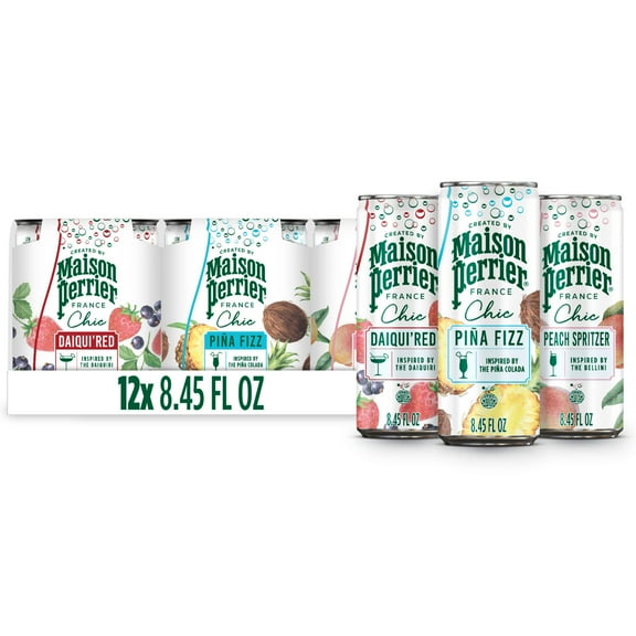 Maison Perrier Chic Variety Pack Flavored Sparkling Beverage, 12PK 8.453 fl oz