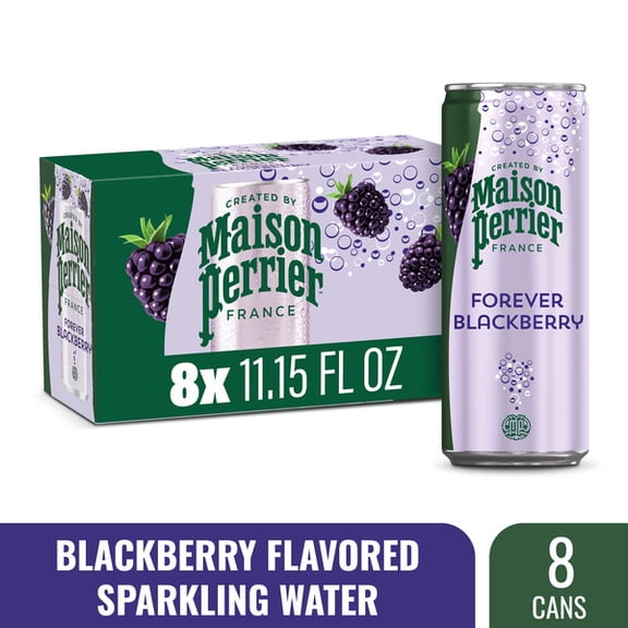 Maison Perrier Forever Blackberry Flavored Sparkling Water 11.15 fl oz 8 cans