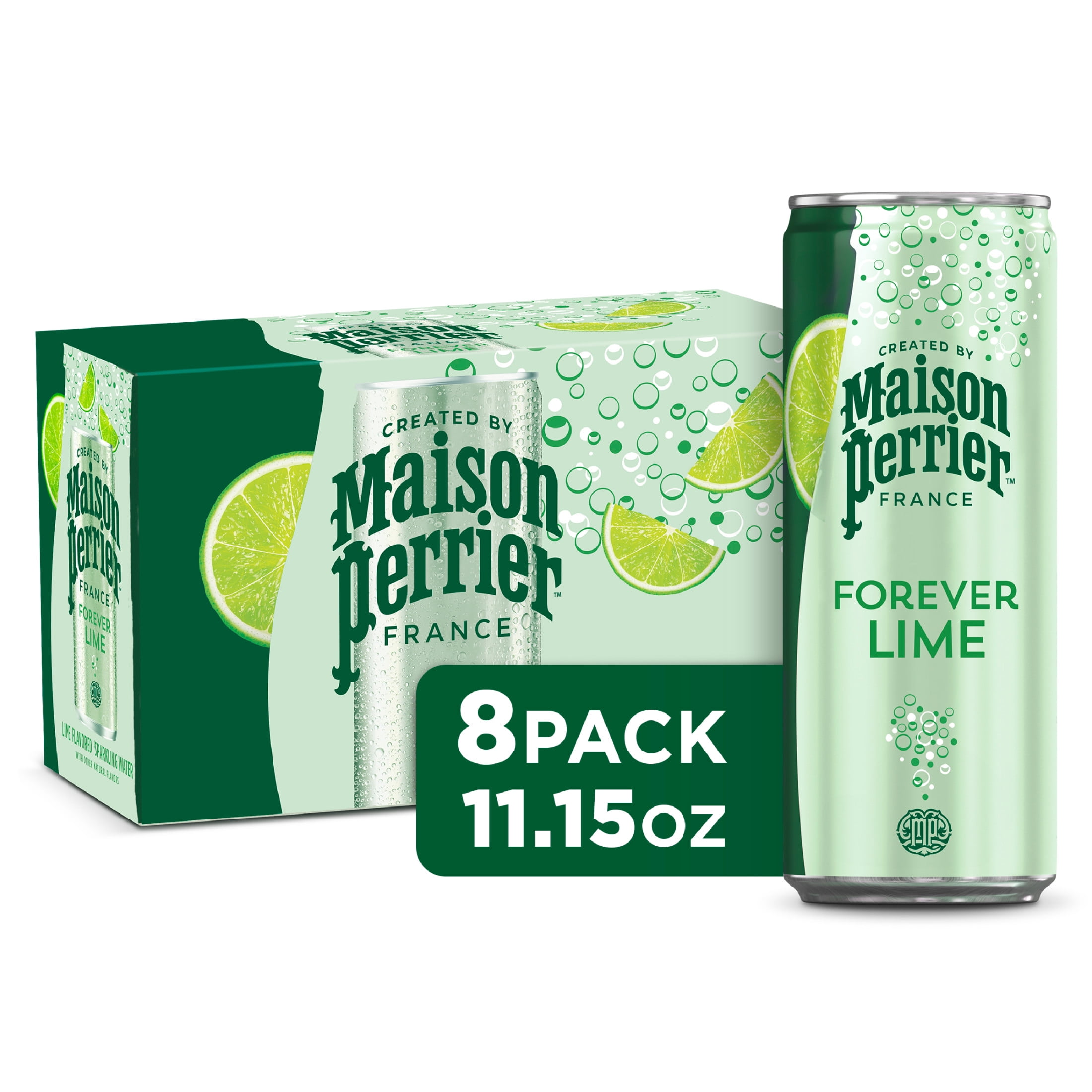 Maison Perrier Forever Lime Flavored Sparkling Water, 11.15 FL OZ Ca 11.15 fl oz