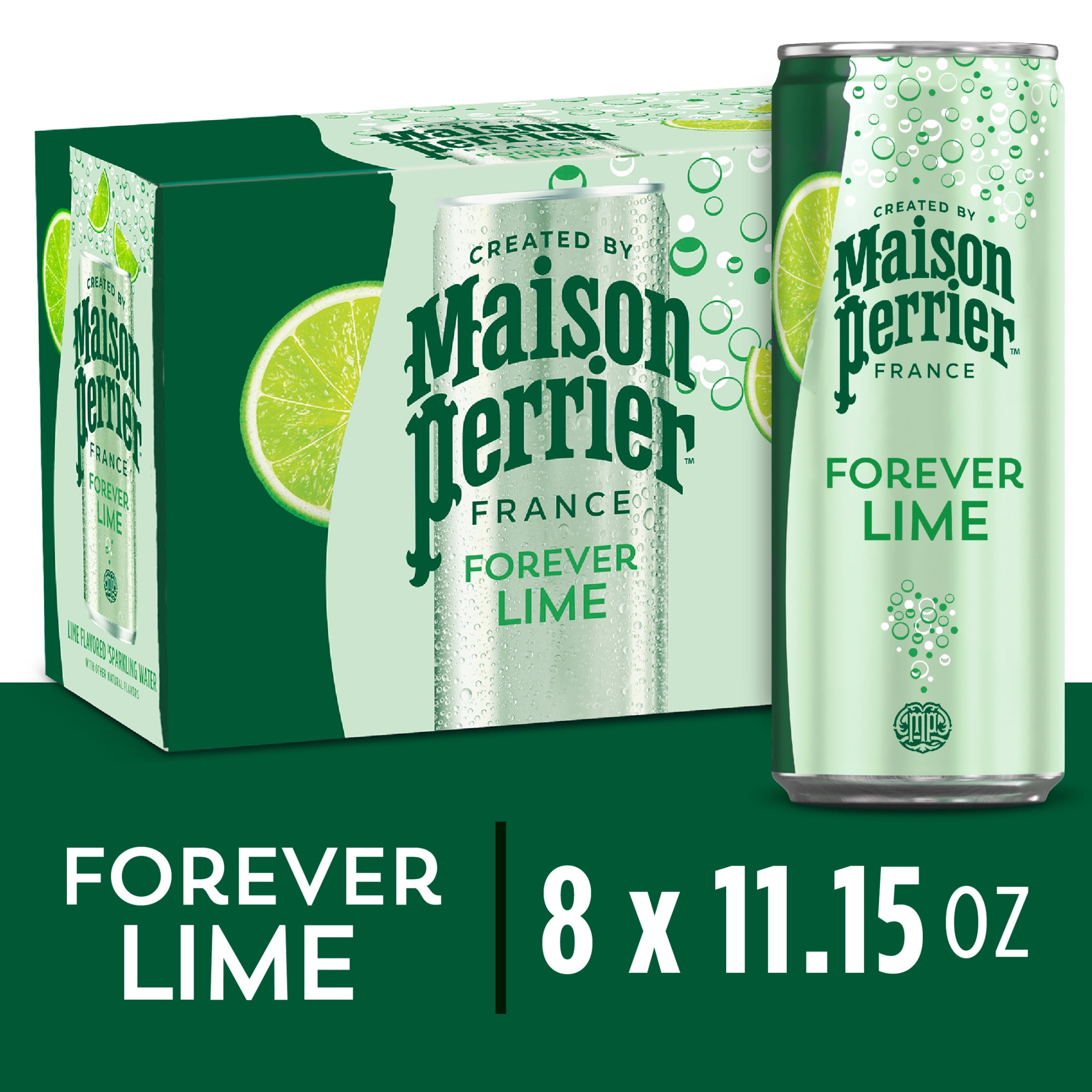 Maison Perrier Forever Lime Flavored Sparkling Water, 11.15 FL OZ Ca 11.15 fl oz