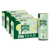 Maison Perrier Forever Lime Sparkling Water, Recyclable, 11.15 fl oz, 24 Pack Cans