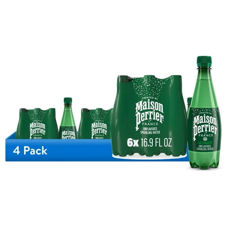 (4 pack) Maison Perrier Ultimate Sparkling Water, 16.9 fl oz, 6 Pack Bottles