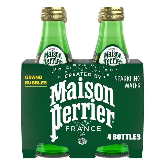 Maison Perrier Ultimate Unflavored Sparkling Water 4 Pack 11.15 fl oz Glass Bottles 44.636 fl oz
