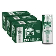 Maison Perrier Ultimate Unflavored Sparkling Water, 11.15 fl oz, 24 Pack Cans